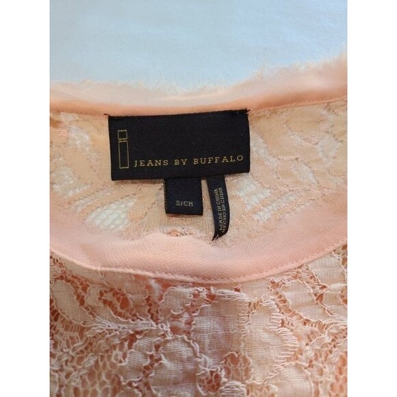 Jeans by Buffalo Orange Camisole & Lace Crop Top Set Size S 2-Piece Layered - Picture 4 of 11